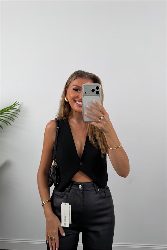 Premium Seri Mumlu Likralı Pamuklu BF Jean Siyah 