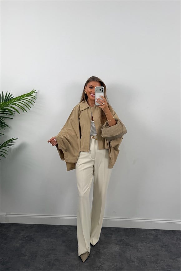 Premium Seri Panço Trençkot Camel 