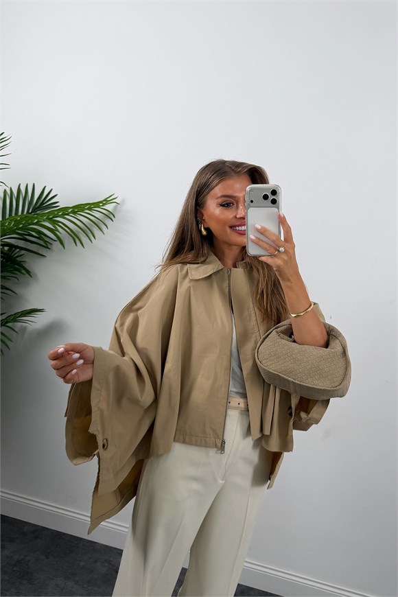 Premium Seri Panço Trençkot Camel 