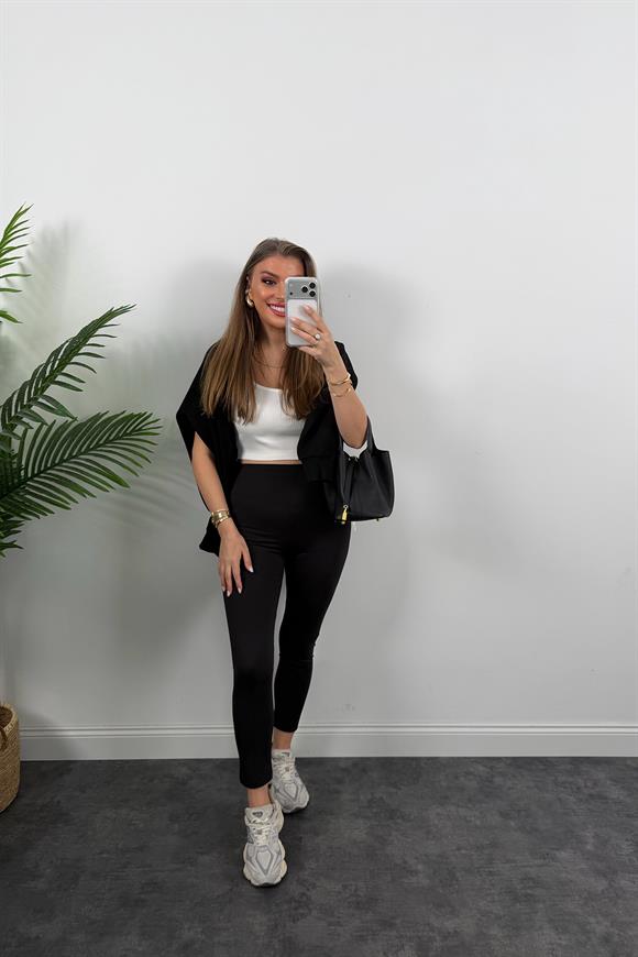 Şardonlu Oysh Model Termal Tayt Siyah