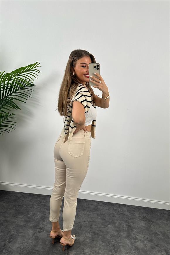 Topshop Jamie Push Up Efektli Power Likra Soft Touche Jean Taş