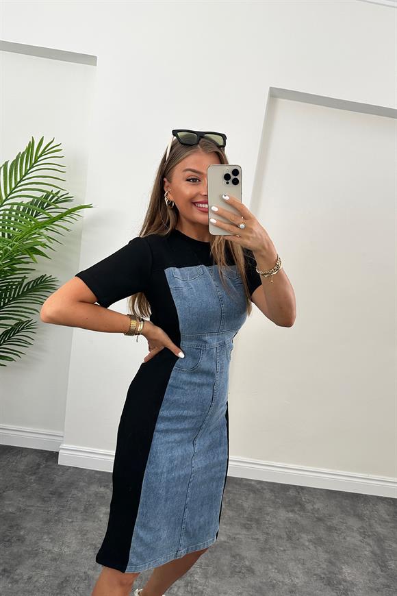 Twist Model Bebe Marka Jean Garnilü Tasarım Likralı Elbise