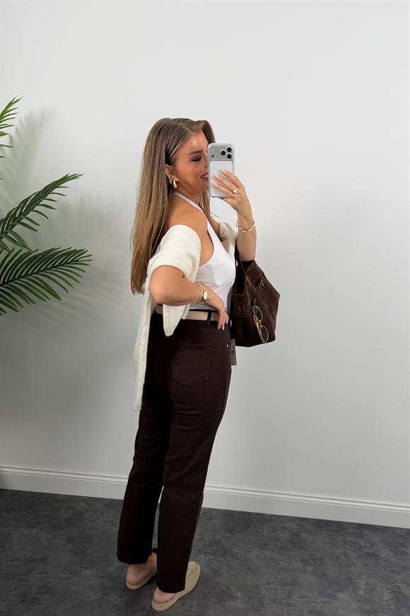 Ütülü Paça Acı Kahve Premium Seri Bf Jean