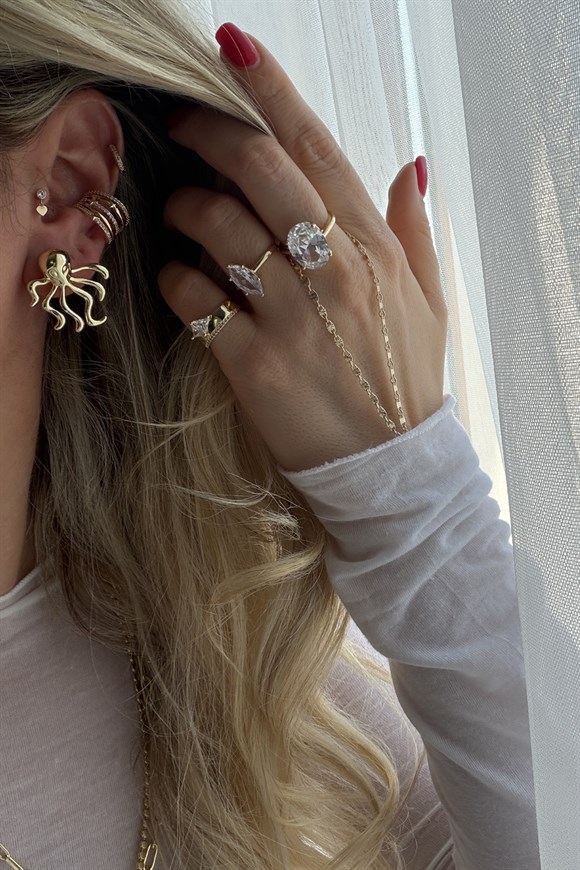 Xupıng Ahtapot Küpe