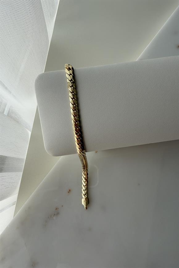 Xupıng Birbirine Geçmeli Kalın Zincir Bileklik