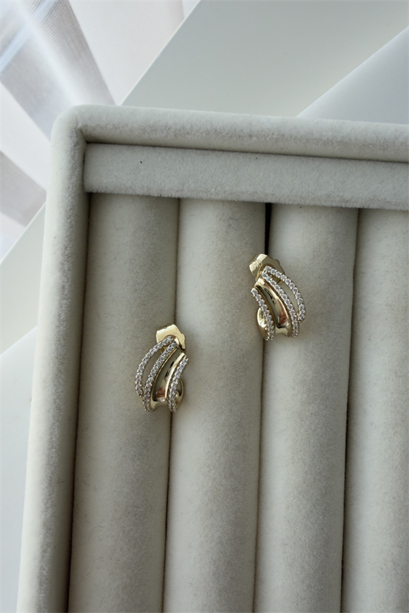 Xupıng Dalgalı Model Tasarım Küpe