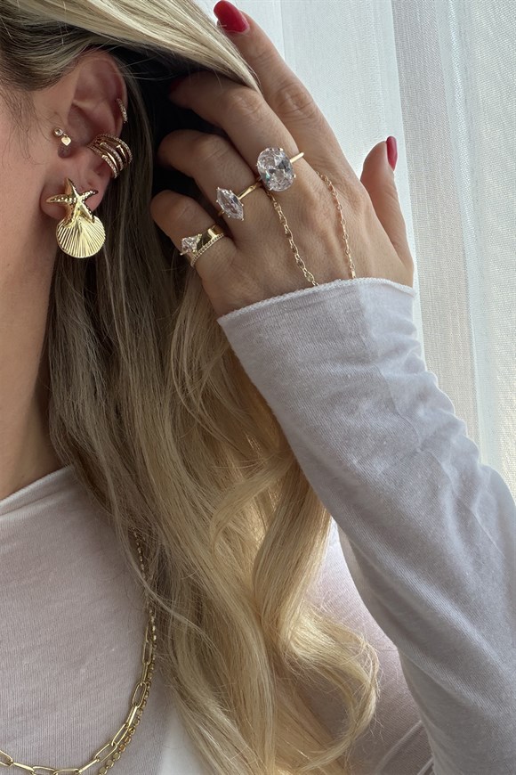 Xupıng Deniz Yıldızı Küpe