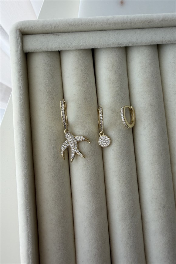 Xupıng Kırlangıç Model Set Küpe