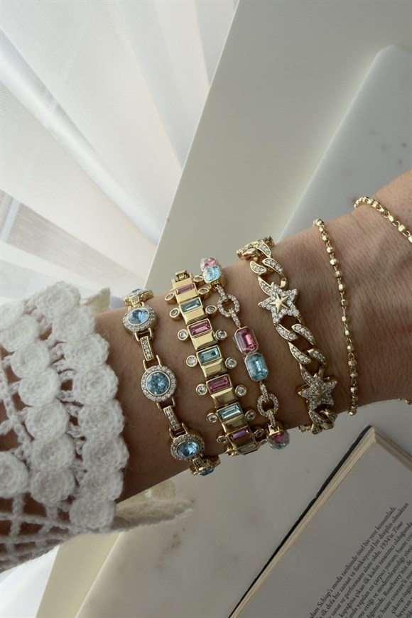 Xupıng Kristal Mavi Taşlı Bileklik