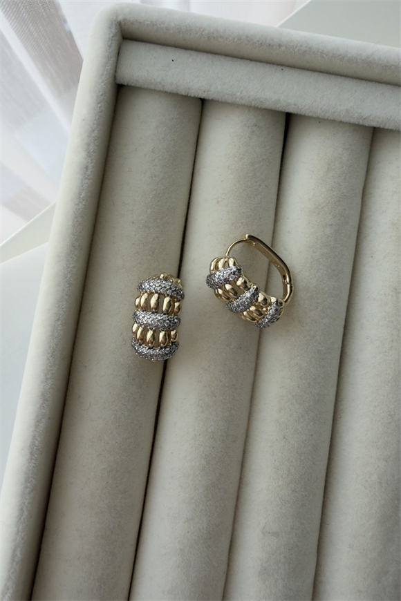 Xupıng Mix Bombeli Halka Küpe