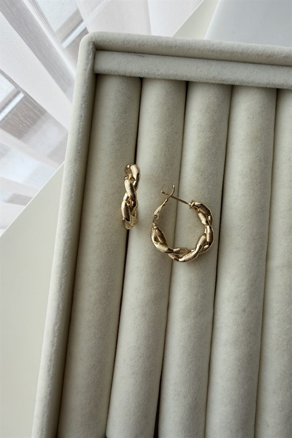 Xupıng Örgü Halka Küpe