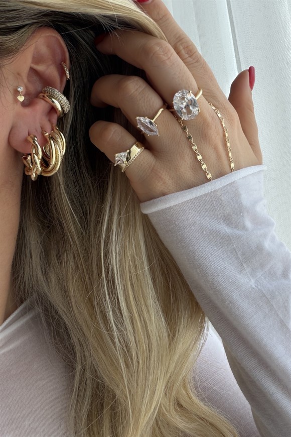 Xupıng Örgü Halka Küpe