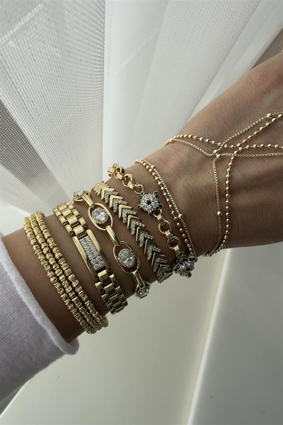 Xupıng Ortası Taşlı Çavuş Model Bileklik