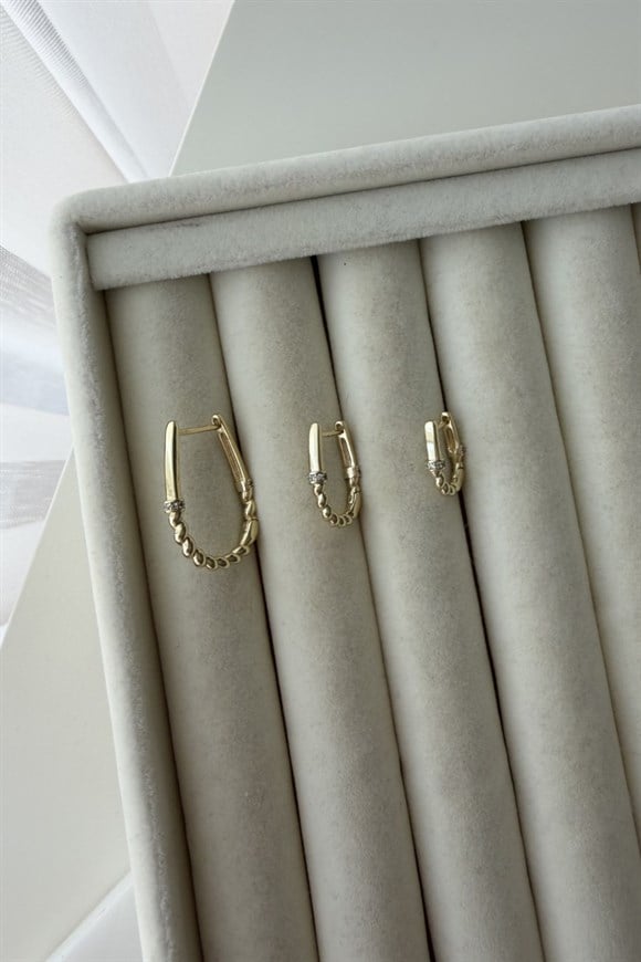 Xupıng Oval Set Küpe