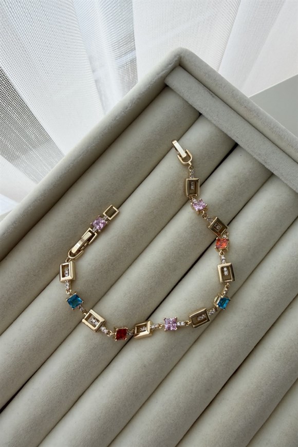 Xupıng Renkli Taşlı Bileklik