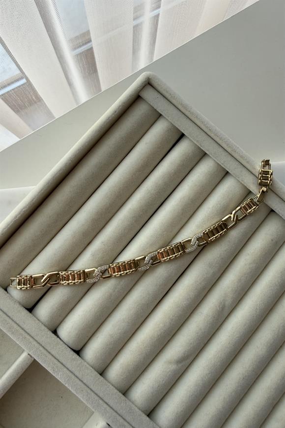 Xupıng Taş Detaylı Geçmeli Model Bileklik