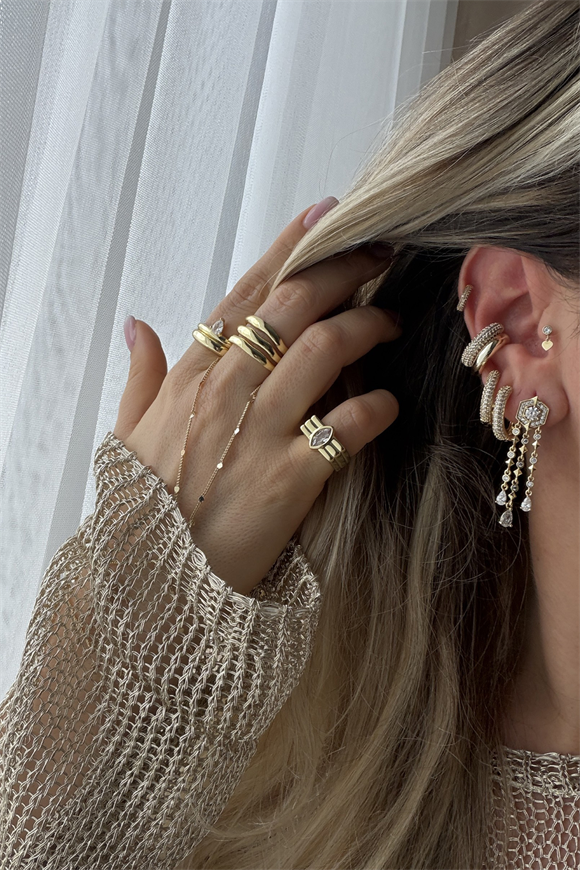 Xupıng Taş Sallantılı Tasarım Model Küpe