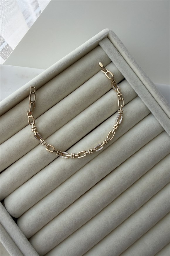 Xupıng Taş Ve Plaka Dikdörtgen Bileklik