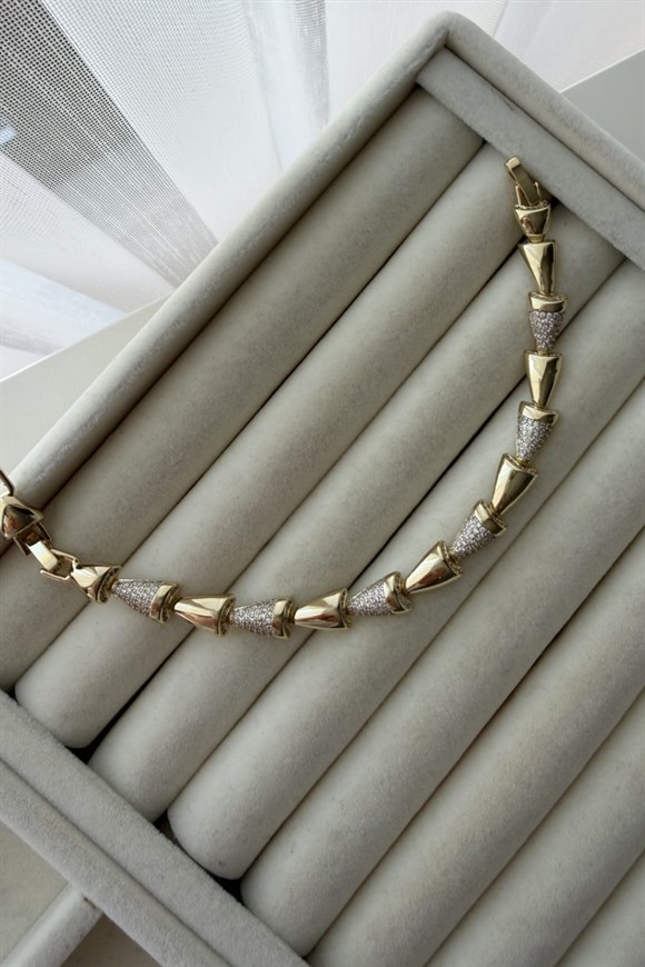 Xupıng Taşlı Bombeli Bileklik 