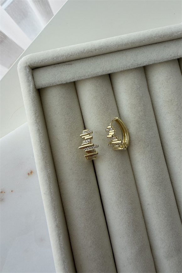 Xupıng Taşlı Ritim Model Küpe