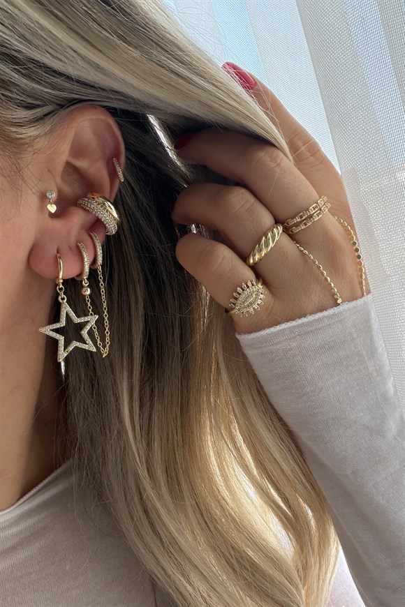 Xupıng Yıldız Set Küpe