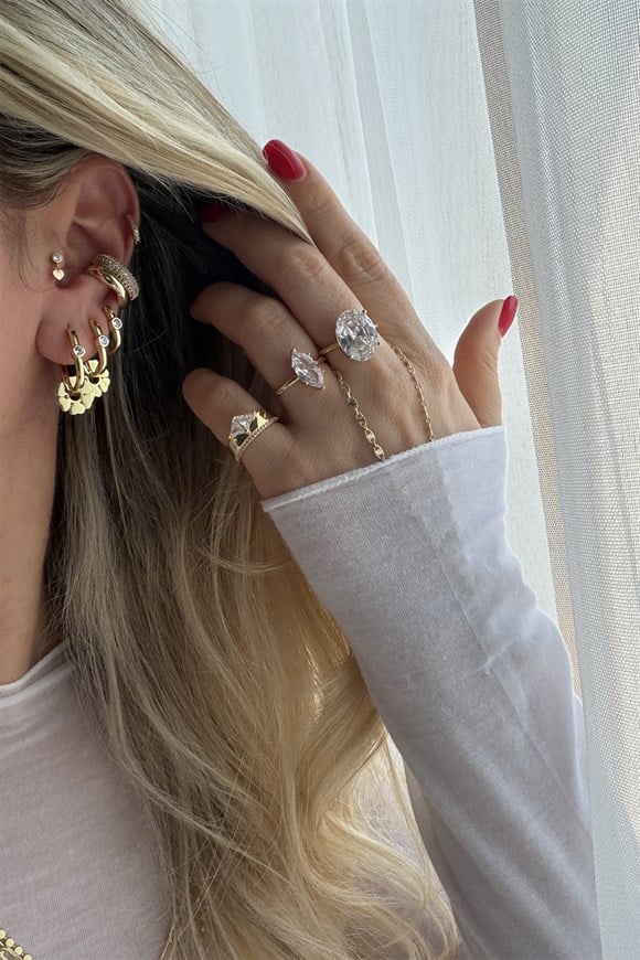 Xupıng Yonca Model Set Küpe