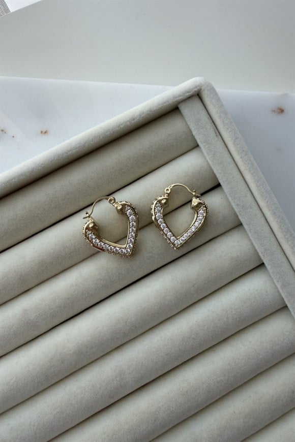 Xupıng Zirkon Taşlı V Model Küpe