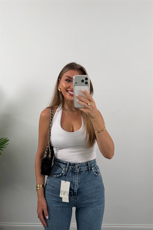 Yanı Zımbalı Premium Bf Jean 1004 Klasik Mavi