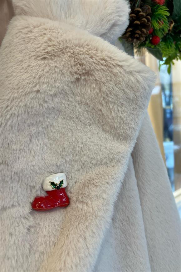 Yeni Yıl Şans Pabucu Broş