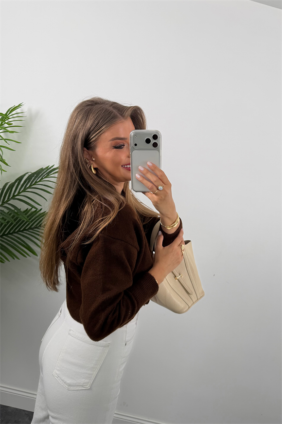 Yumoş Basic Hırka Acı Kahve