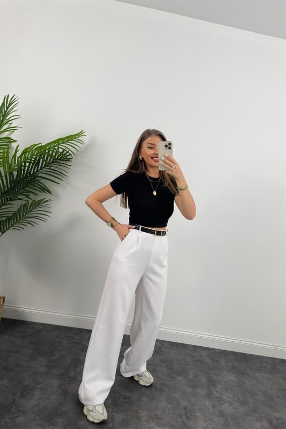 Zra Likralı Pamuklu Çelik Dokuma Basic Body Siyah