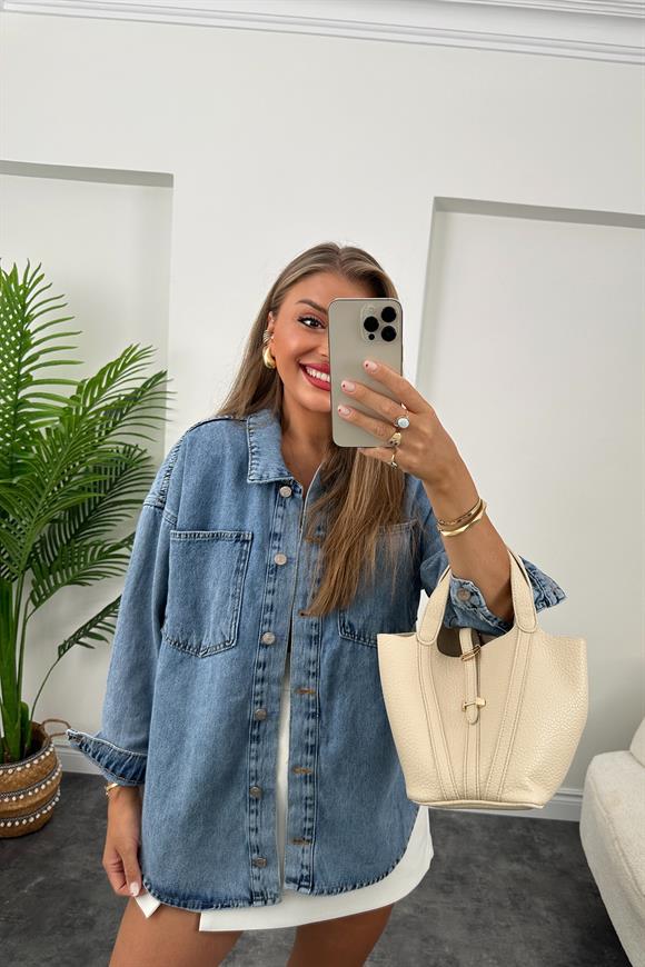 Zra Model Basic Jean Ceket