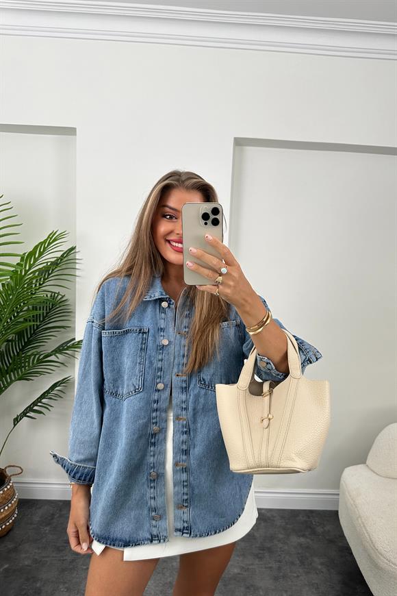 Zra Model Basic Jean Ceket