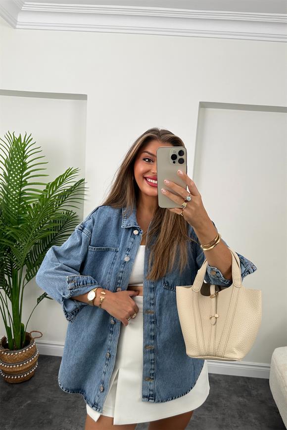 Zra Model Basic Jean Ceket