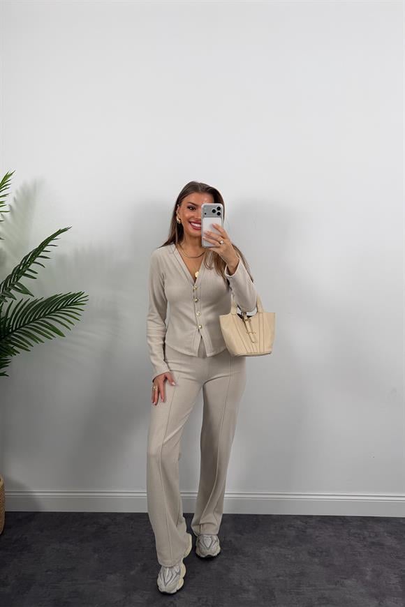 Zra Model Selanik Triko Yumoş Takım Taş