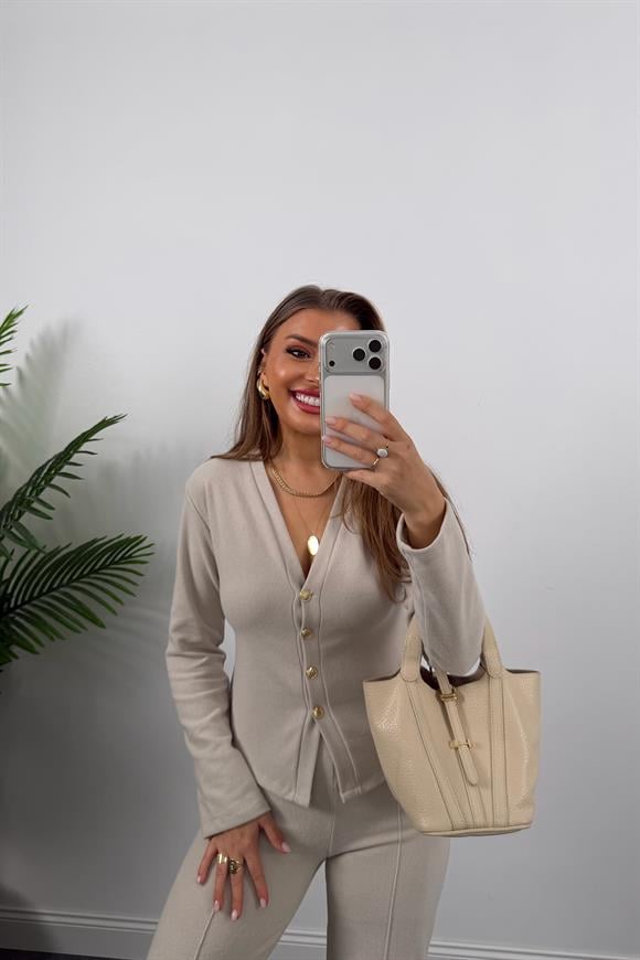 Zra Model Selanik Triko Yumoş Takım Taş