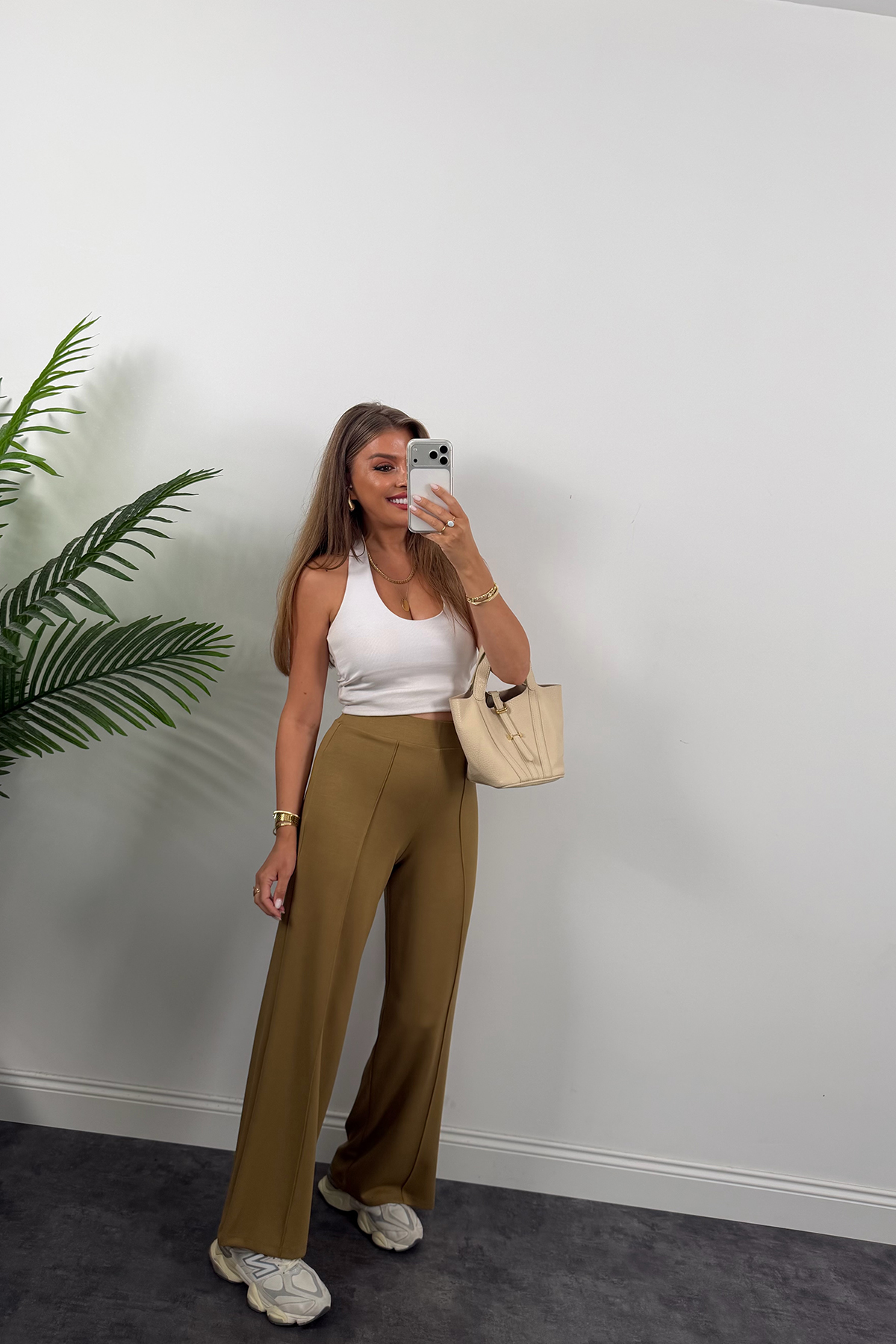 1. Sınıf Kalite İthal Model Kumaş Likralı Pantolon Olive 