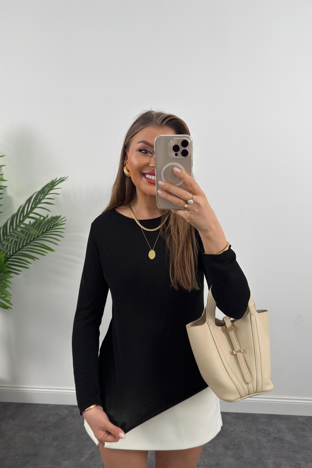 1. Sınıf Kalite Organik Kumaş Baharlık Basic Triko Siyah