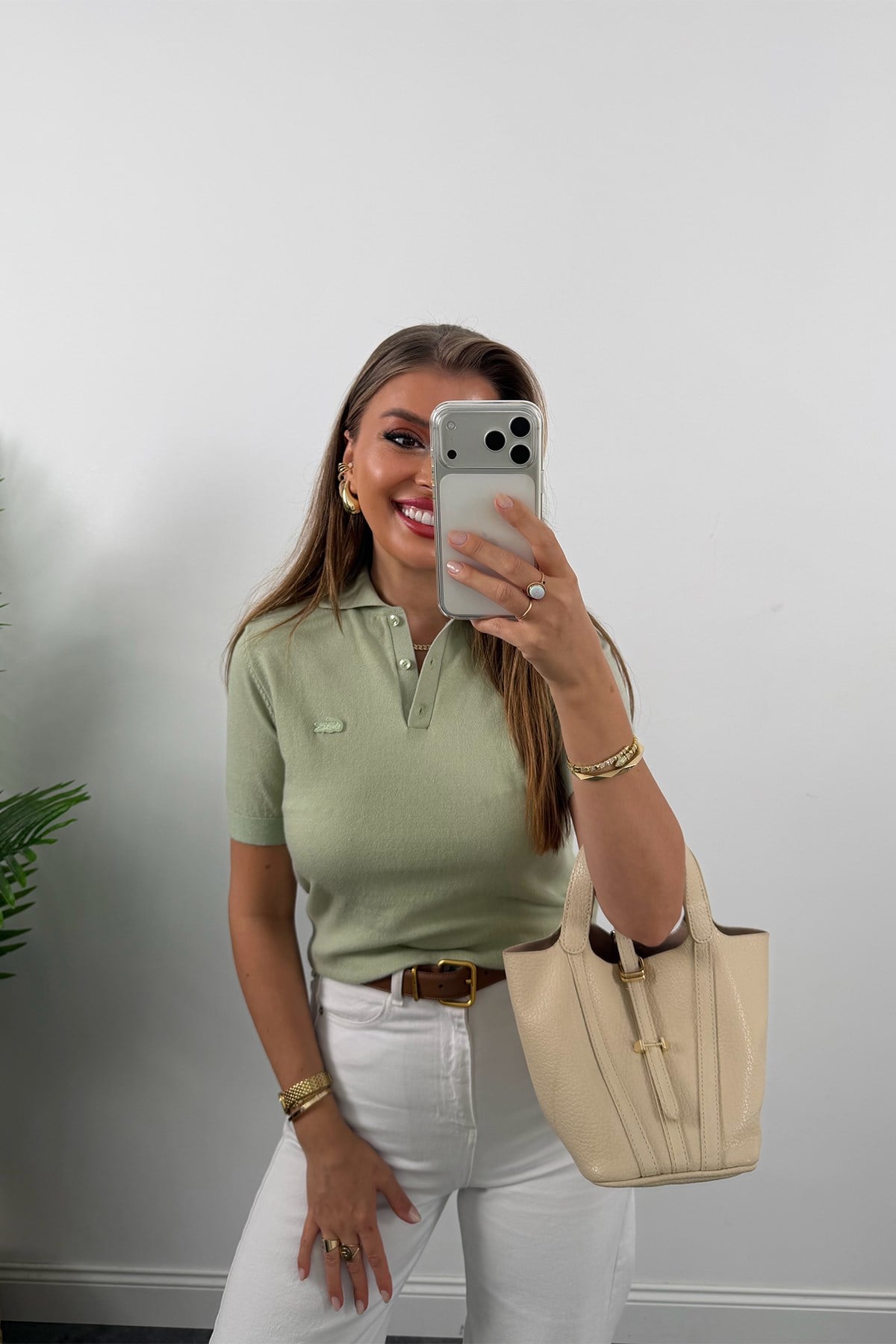 1. Sınıf Kalite Kaşmir Dokulu Polo Yaka Triko Pastel Mint