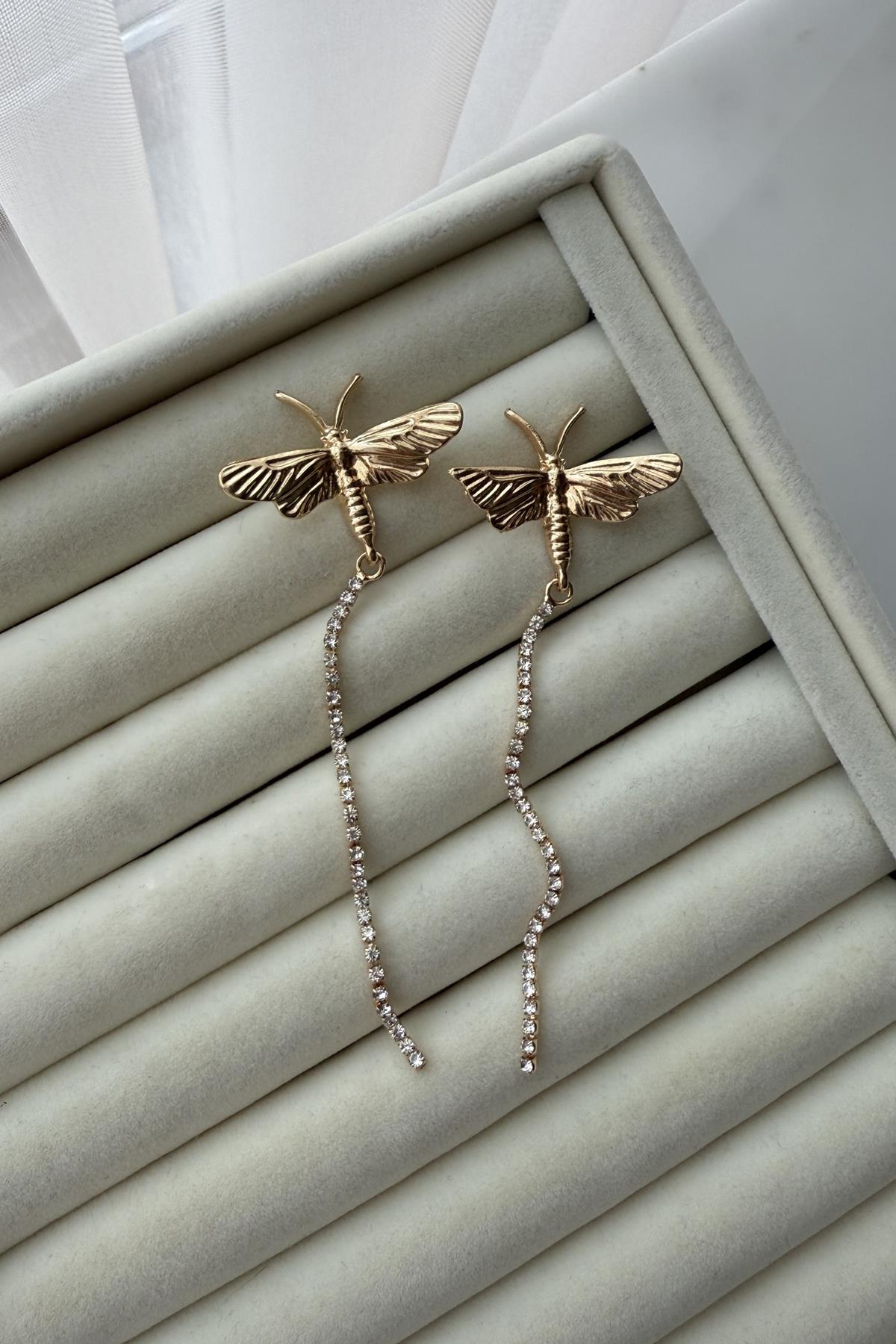 Marka Model Su Yolu Sallantılı Yusufçuk Küpe