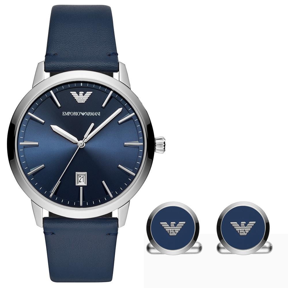 Emporio Armani AR80032 Erkek Set Kol Saati ve Kol Düğmesi