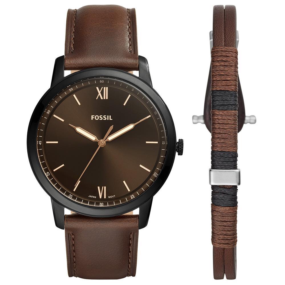 Fossil FFS5557SET Erkek Set Kol Saati ve Bileklik