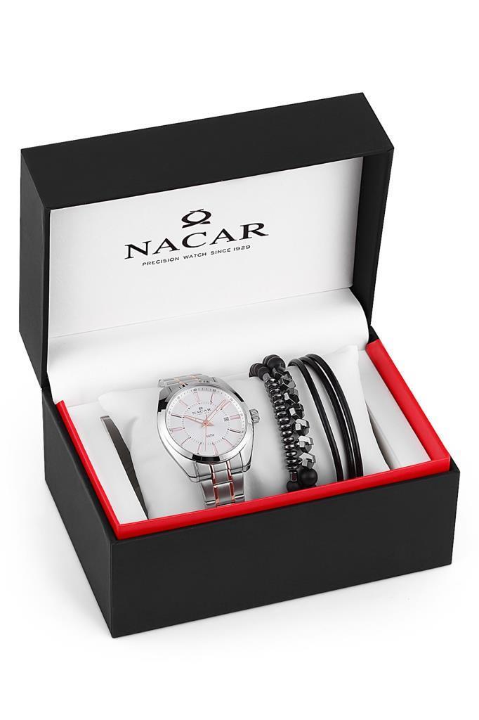 Nacar 18-2924B685-ESM-SET Erkek Kol Saati