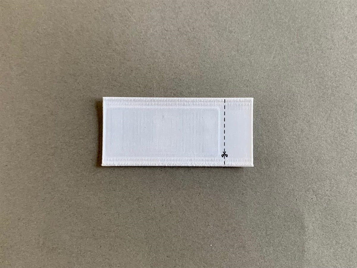 DT44 Dikilebilir Kumaş RFID Tekstil Etiketi