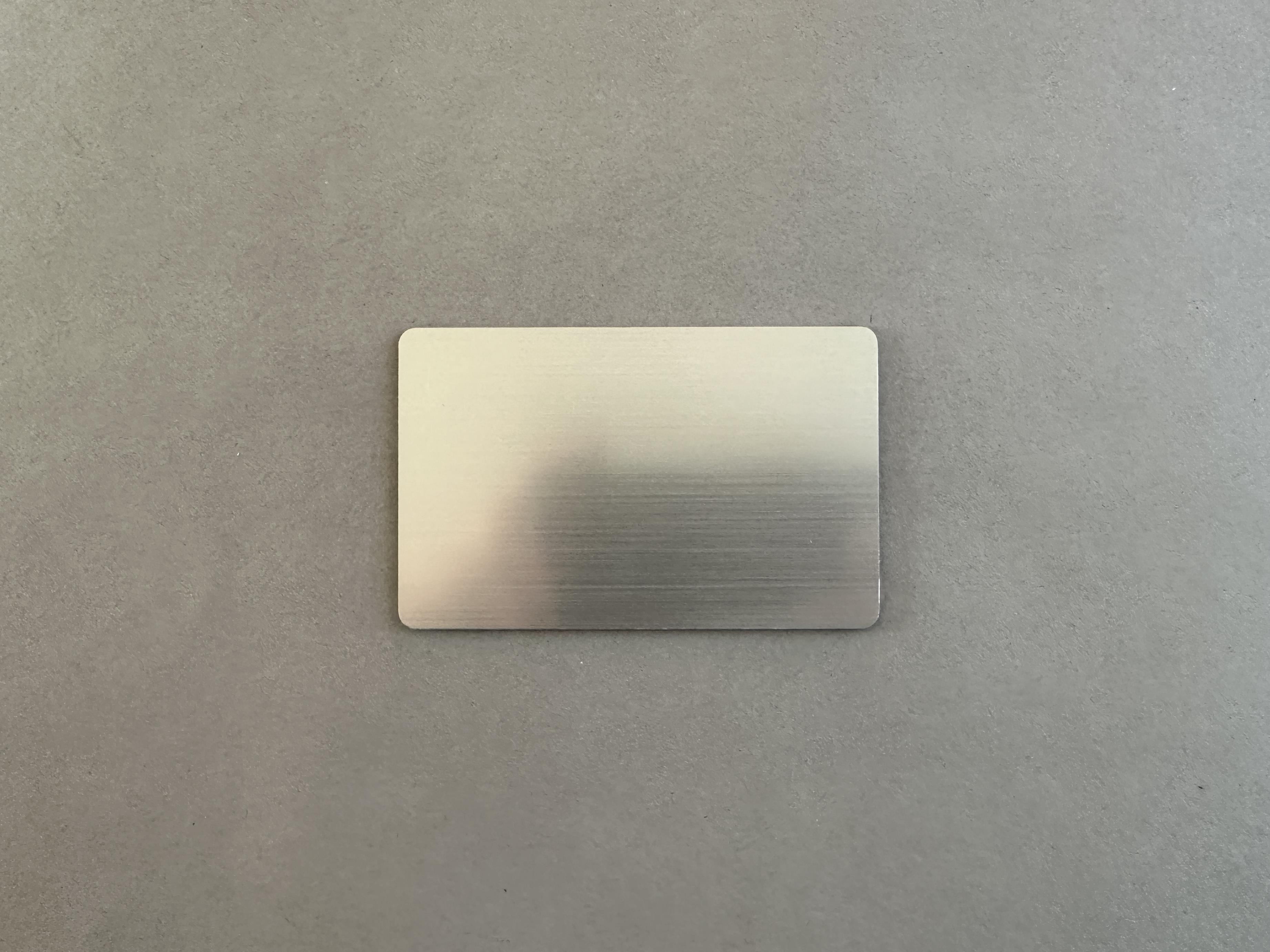 NFC Metal Kart Silver NTAG215