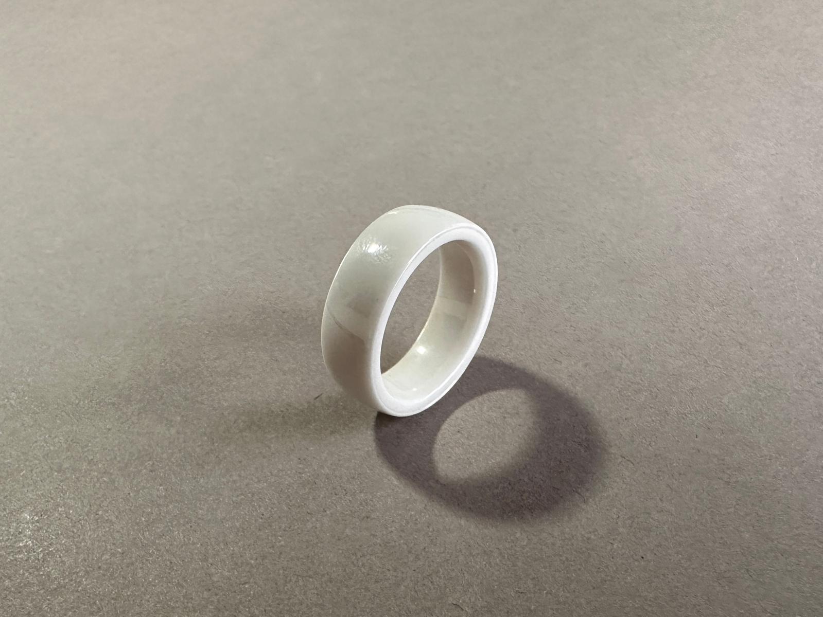NFC Akıllı Yüzük Seramik Beyaz