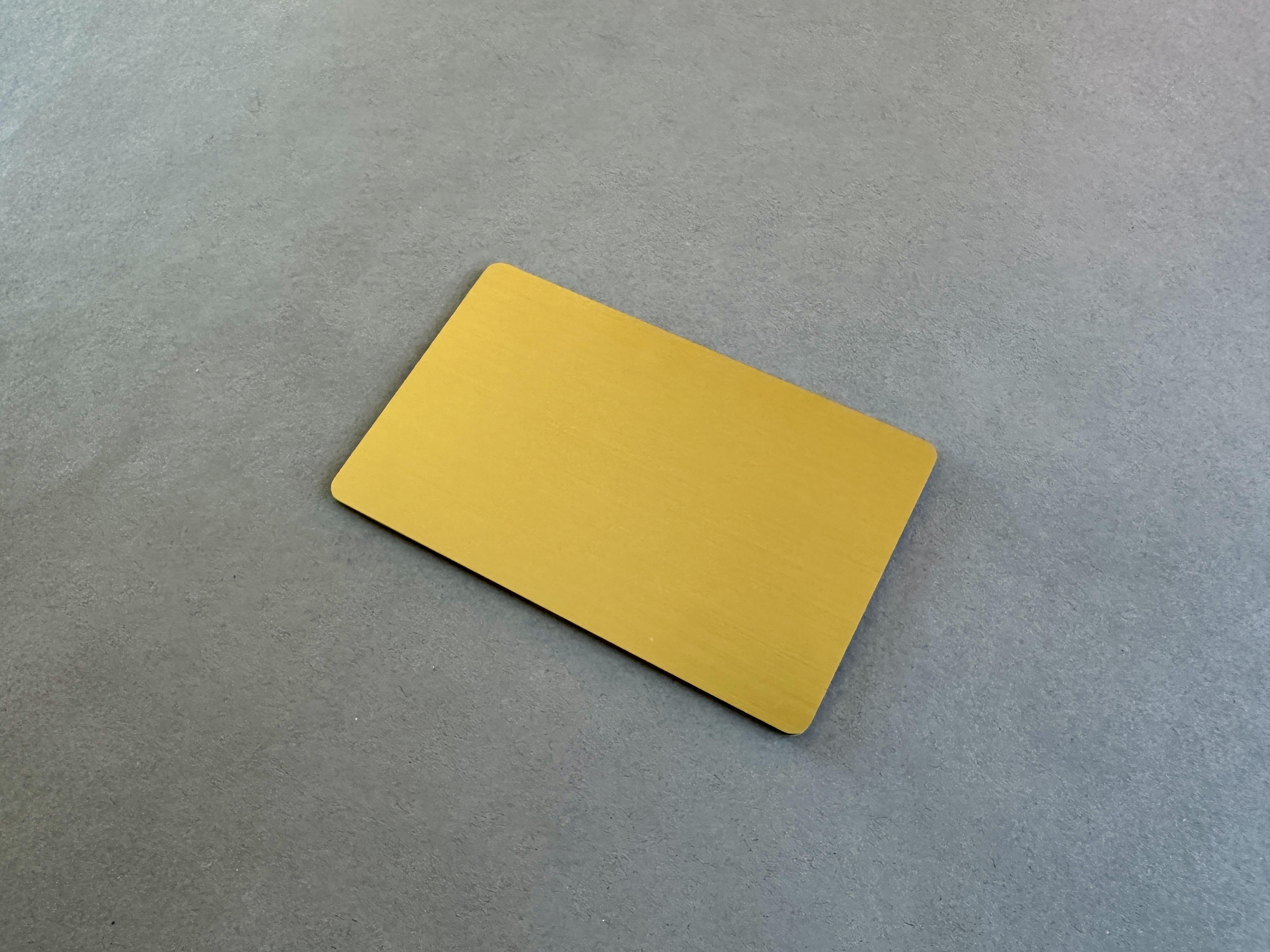 NFC Metal Kart Gold NTAG215