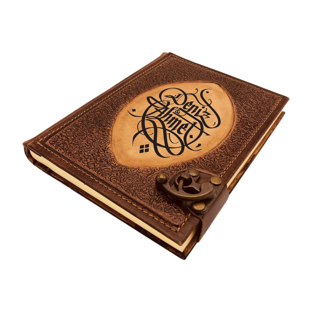 TİCİMAXDefterAntik Deri Defter Büyük Boy