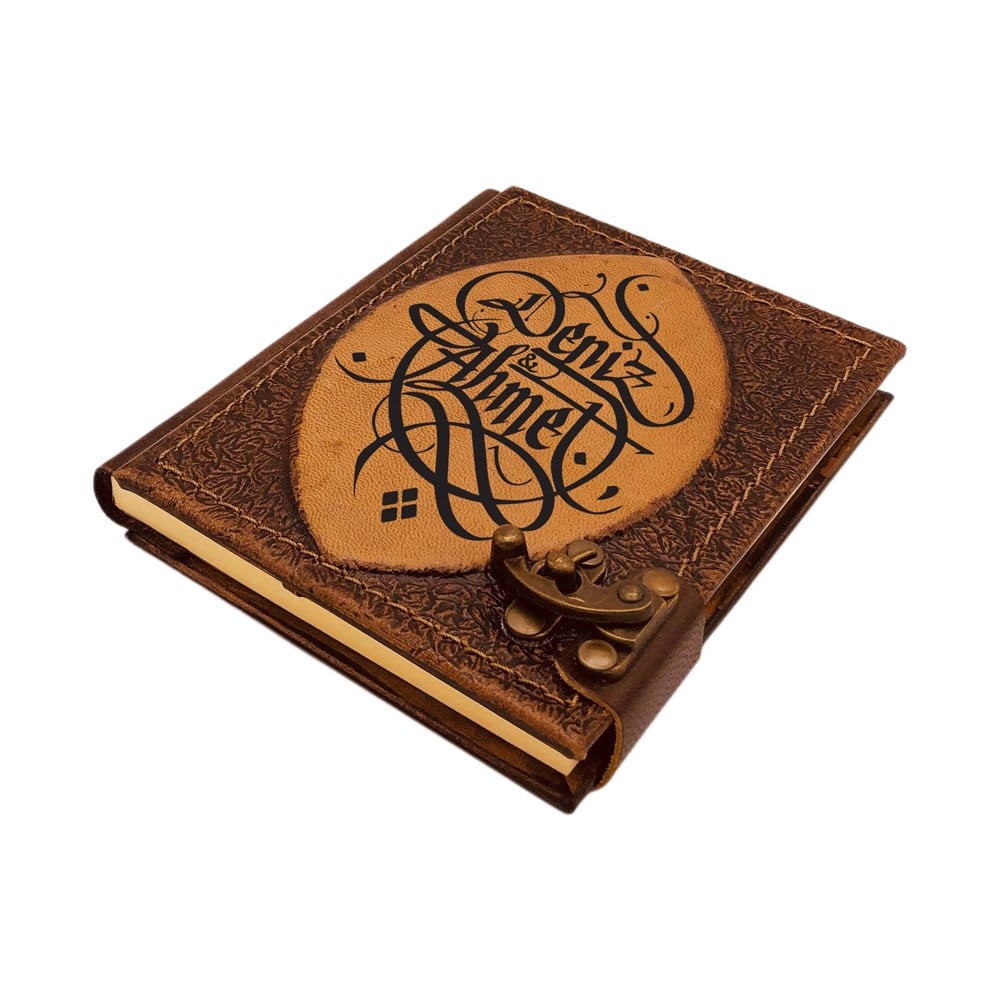 TİCİMAXDefterAntik Deri Defter Orta Boy