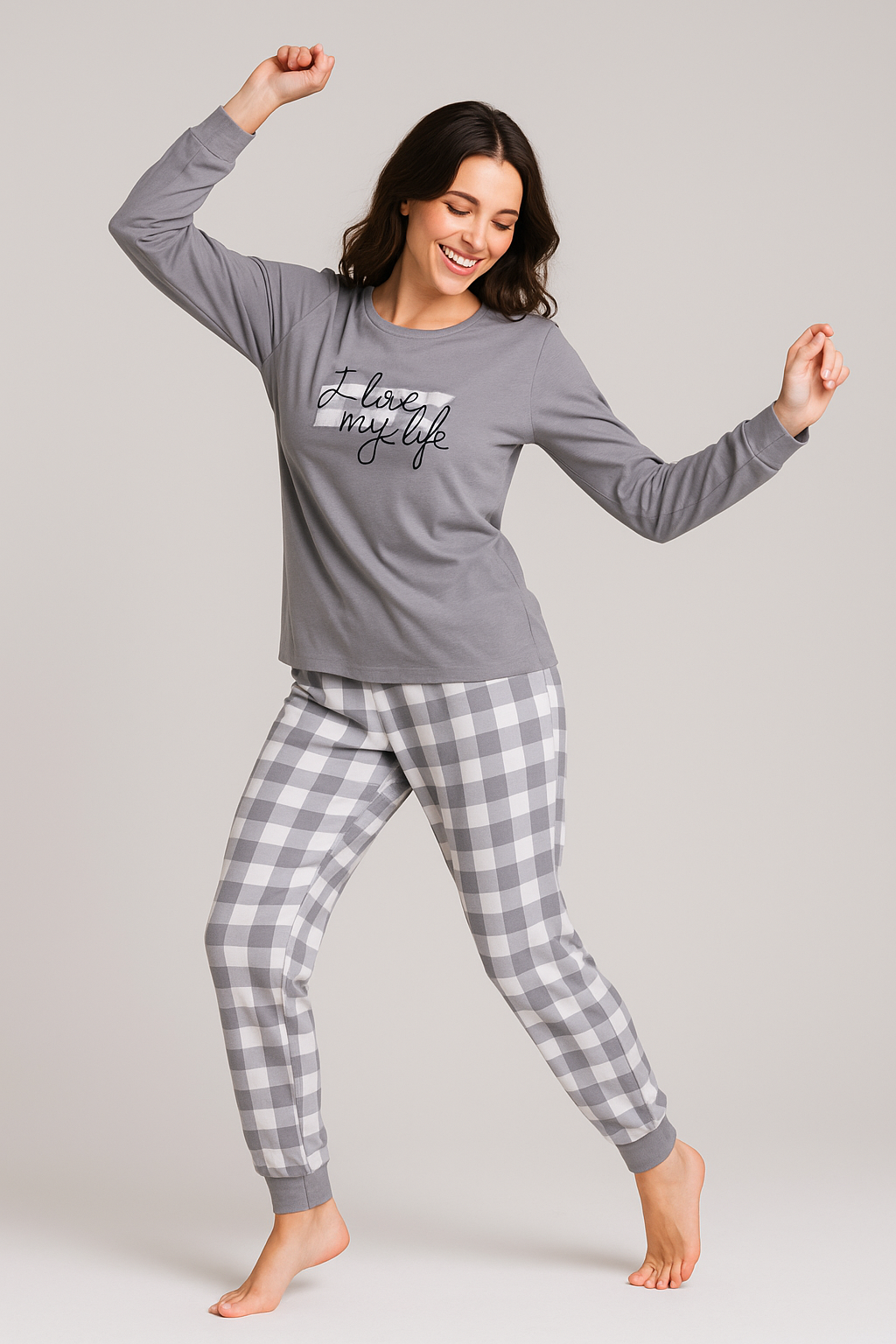 Kadın  Yumuşak Doku Termal Pijama Takımı 42050